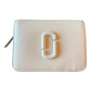 Marc Jacobs Leather Zipper Wallet - Logo J - Button Close
